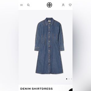 NWT Tory Burch denim shirt dress